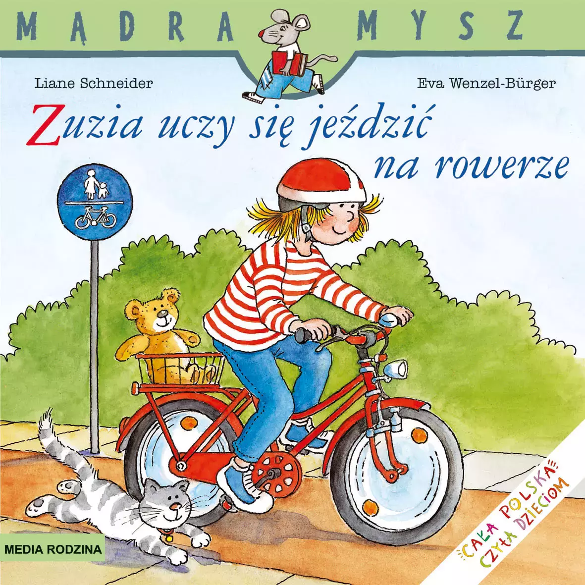 Zuzia uczy się jeździć na rowerze. Mądra Mysz - Książki