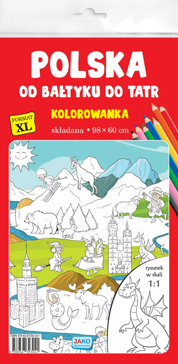 Polska. Od Bałtyku do Tatr. Kolorowanka XL - Książki