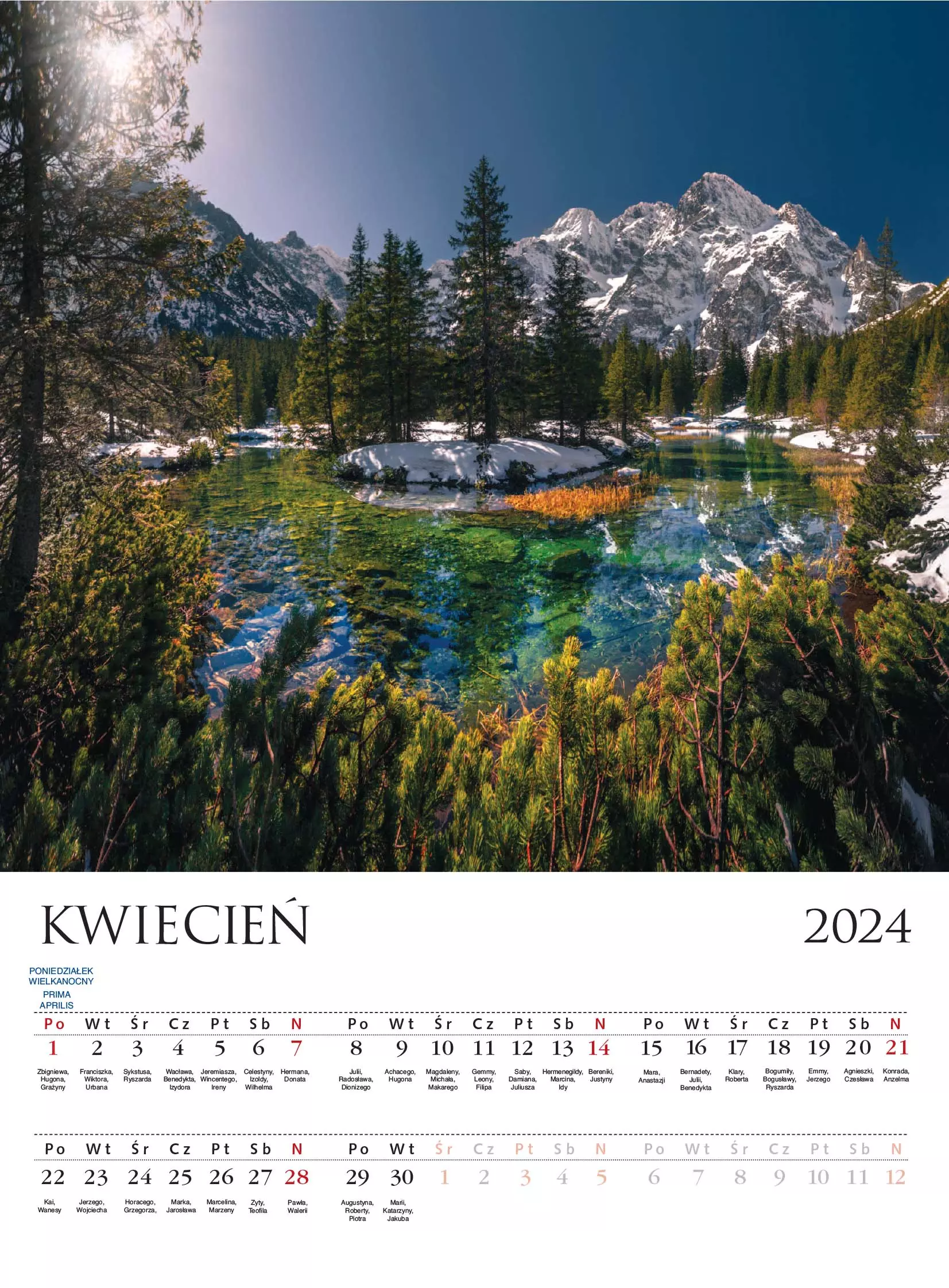 Kalendarz 2024. Tatry - Książki