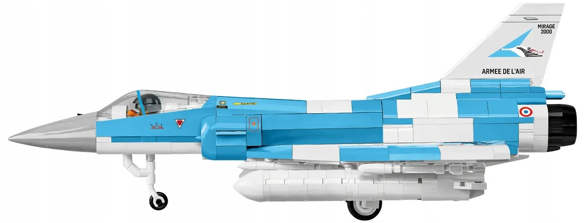 KLOCKI KONSTRUKCYJNE COBI 5917 Samolot Mirage 2000-5 ARMED FORCES 494 EL. - Zabawki