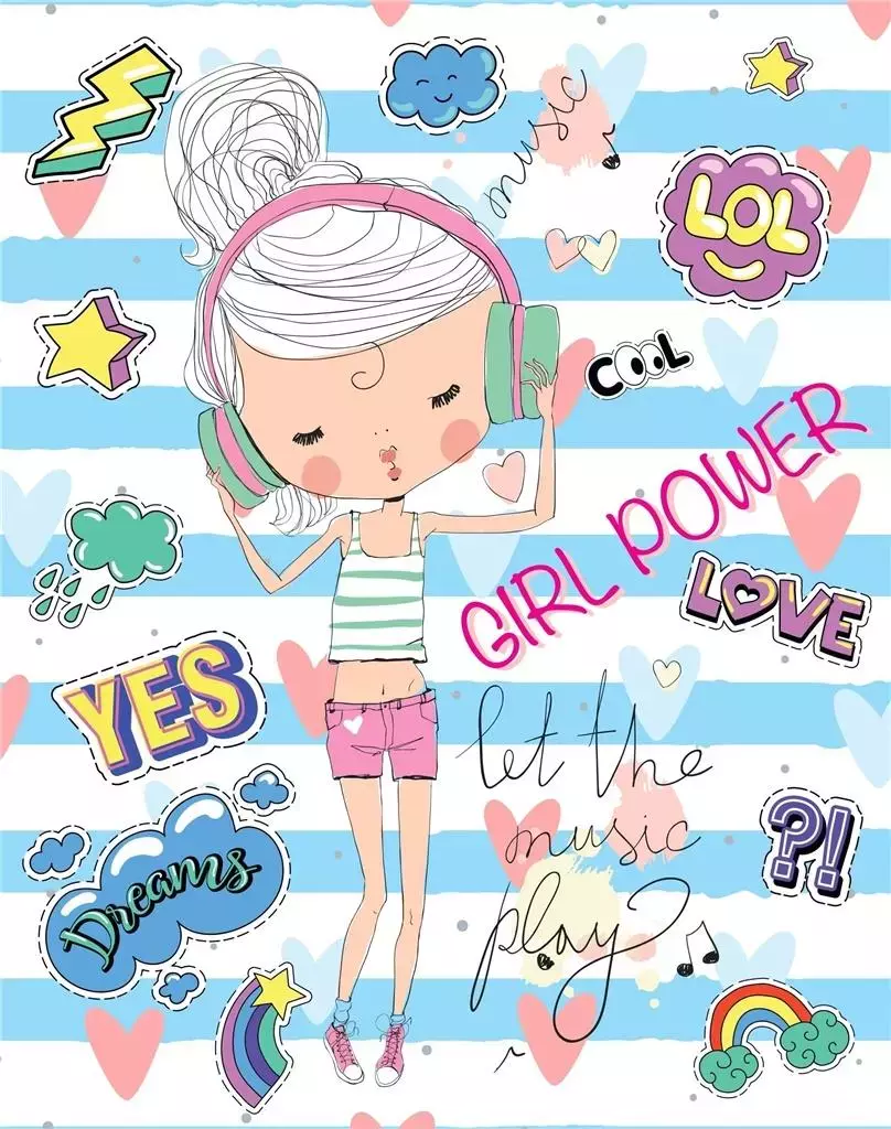 Pamiętnik dla dziewczynki, niebieski - Papiernicze i szkolne