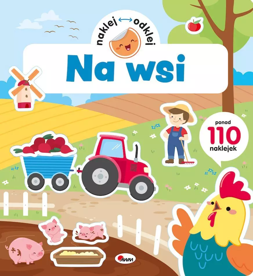 Na wsi. Naklej-odklej - Książki