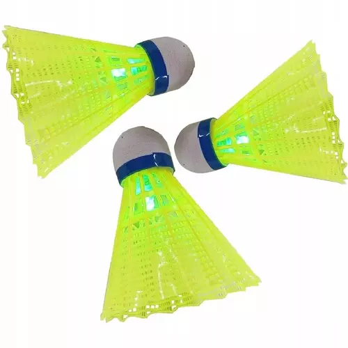 LOTKA BADMINTON NYLON LED 3SZT ENERO - Zabawki