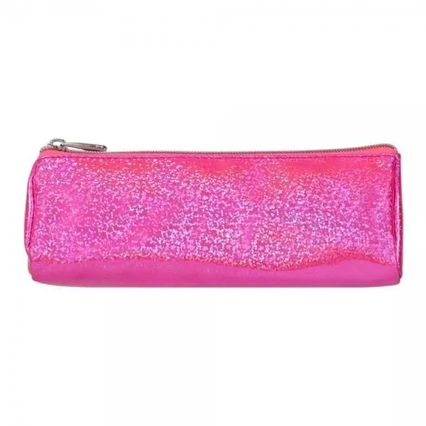 Piórnik saszetka błyszczący różowy STRIGO - Papiernicze i szkolne