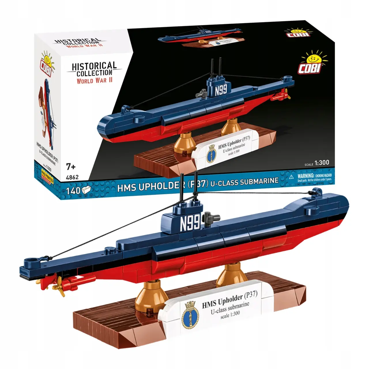 KLOCKI KONSTRKCYJNE COBI 4862 Okręt Podwodny HMS Upholder (P37) Royal Navy - Zabawki
