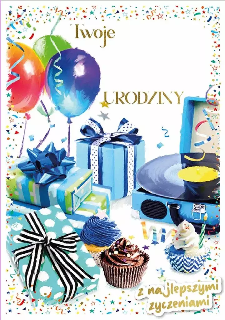 Karnet DK-1226 Urodziny (wymienne cyfry) - Papiernicze i szkolne