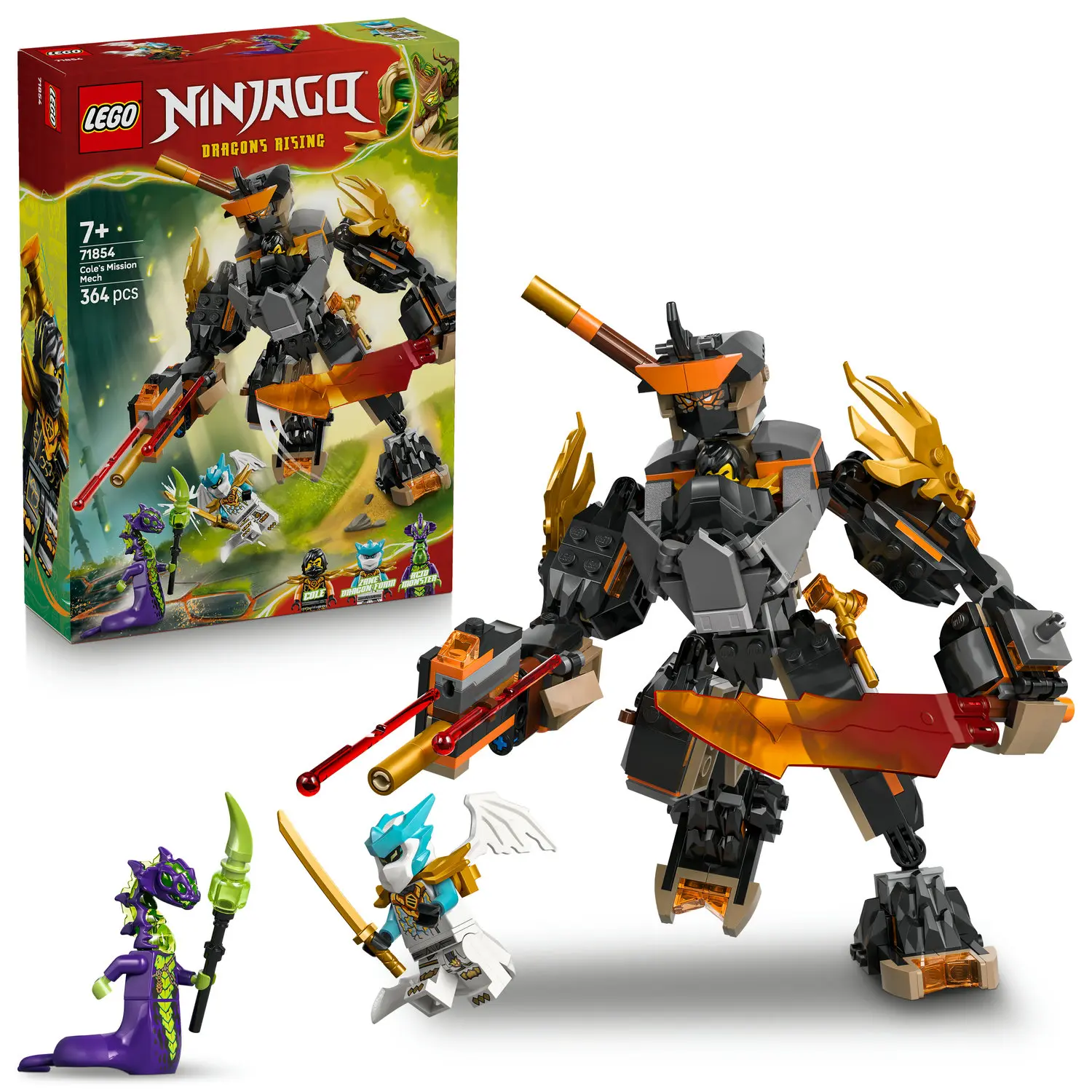 LEGO(R) NINJAGO 71854 Mech specjalny Cole'a i Zane - Zabawki