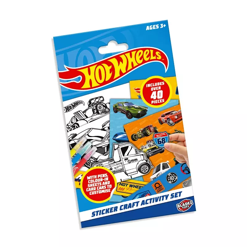 Hot Wheels zestaw kreatywny z naklejkami - Zabawki