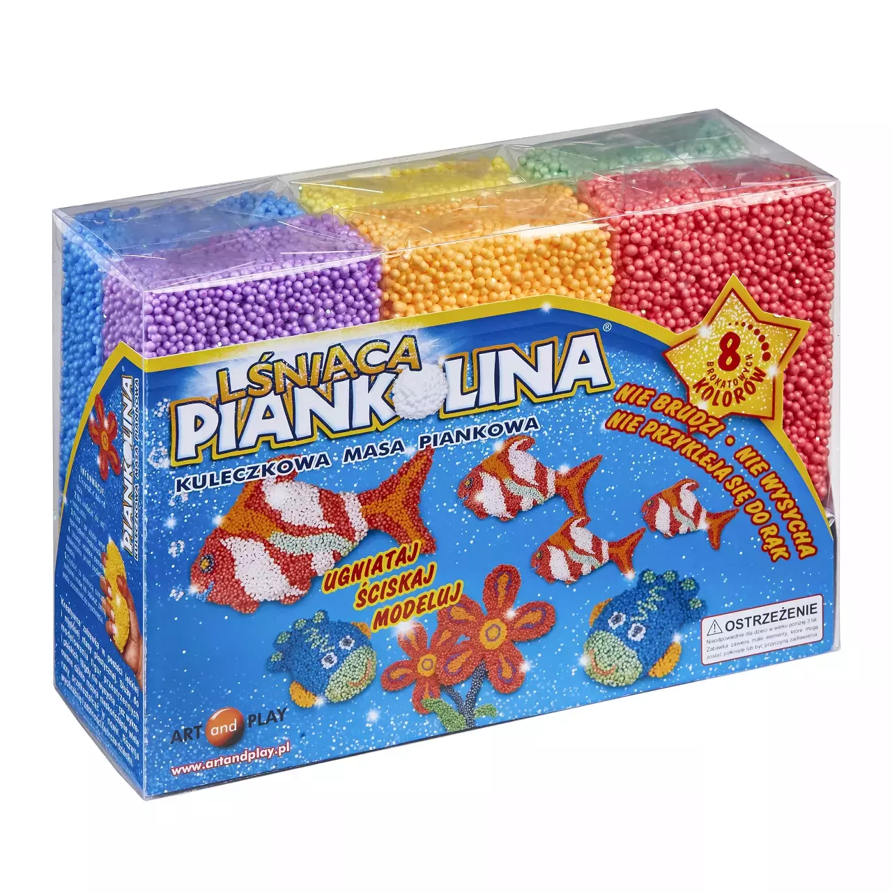 Piankolina lśniąca (8 brokatowych kolorów)