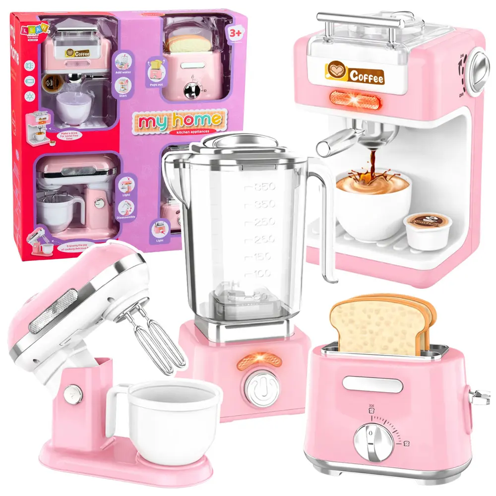 Zestaw Małego AGD Dla Dzieci Roboty Kuchenne Na Baterie Światła Dźwięki - Gry