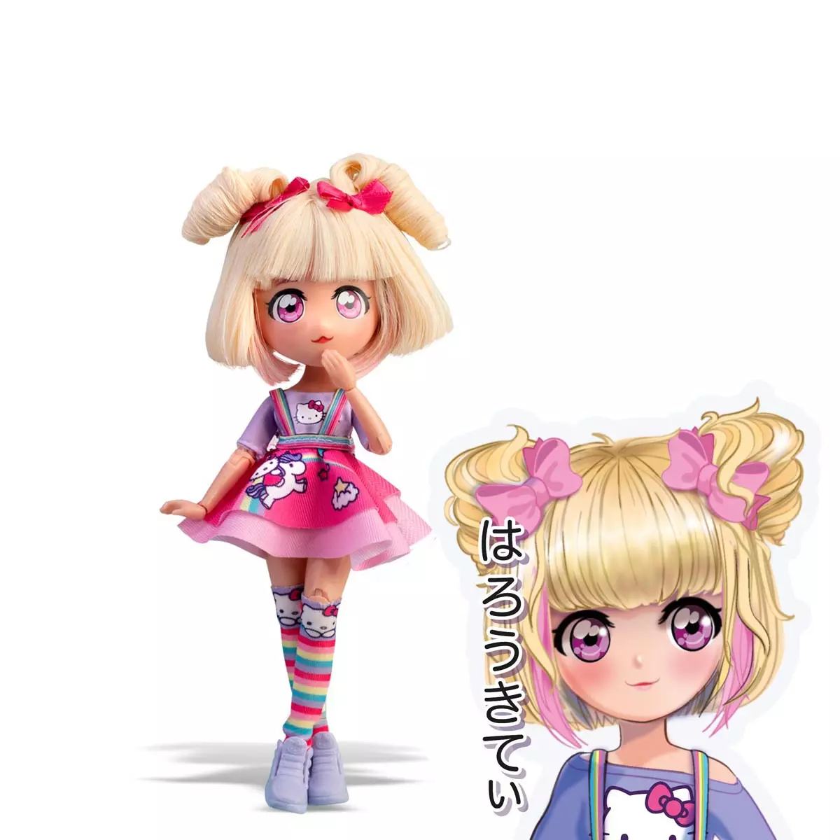 MANGA HELLO KITTY Blond, lalka, 19.5 cm - Zabawki