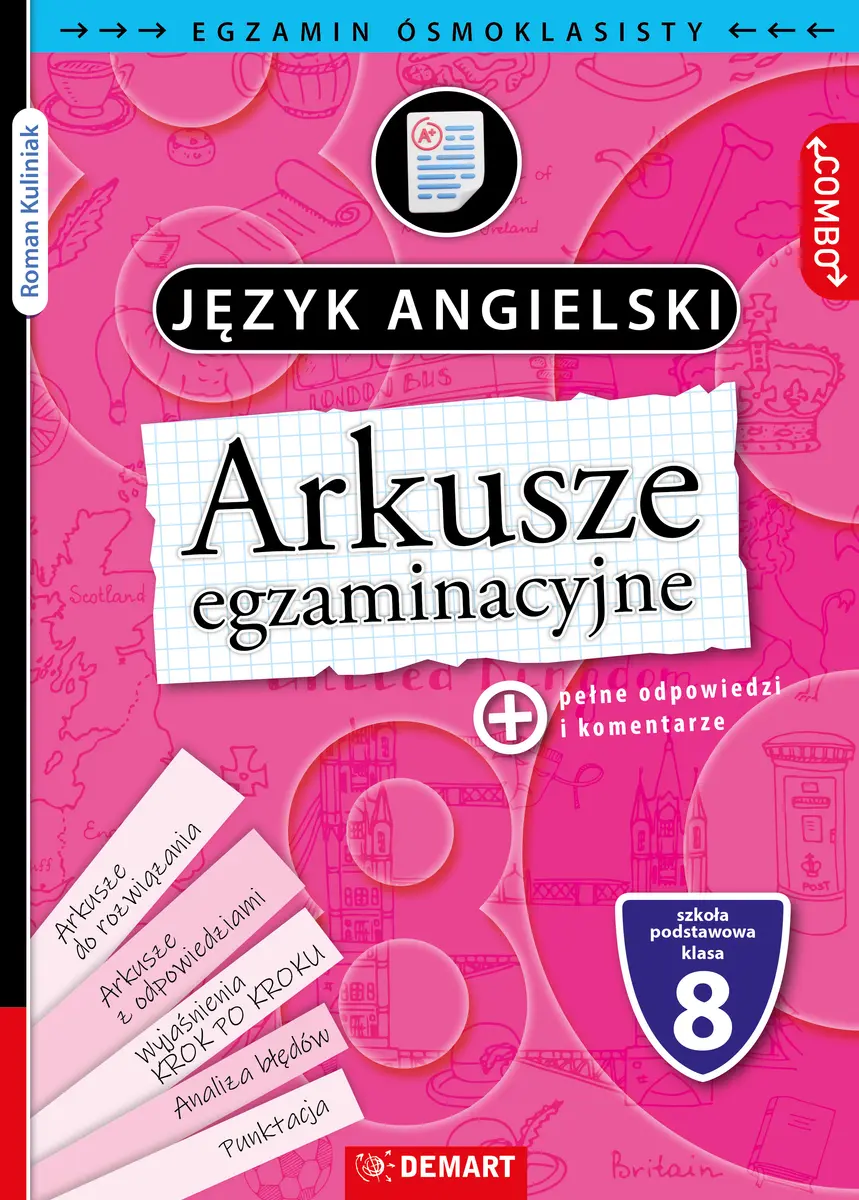 Arkusze egzaminacyjne. Język angielski. Egzamin ósmoklasisty - Książki