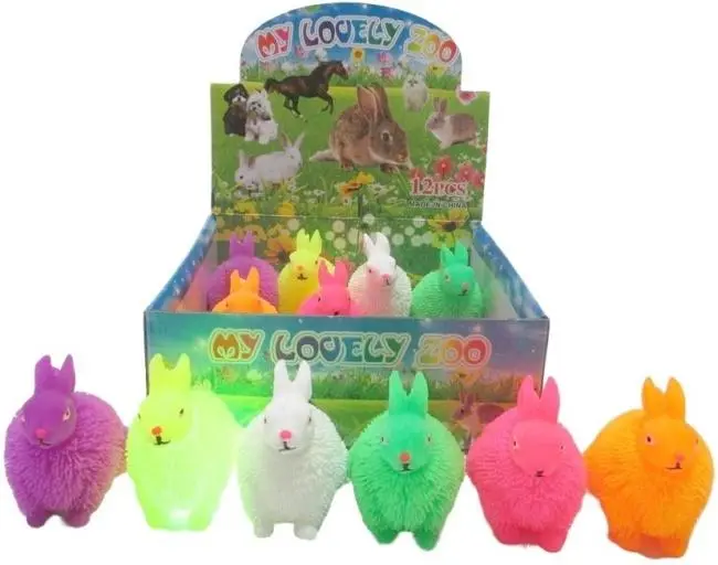 Miękki królik ze światłem MIX - Zabawki