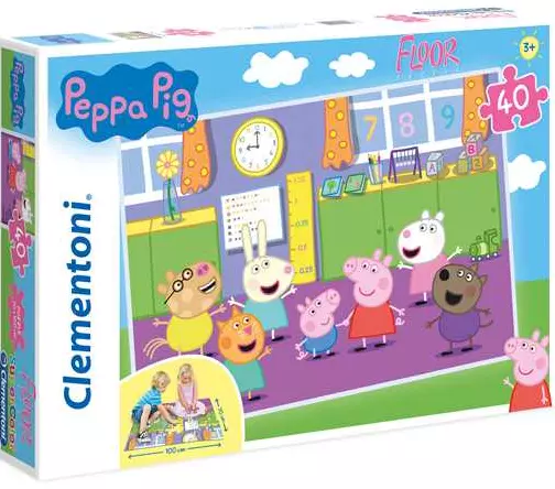Puzzle podłogowe 40 elementów. Świnka Peppa