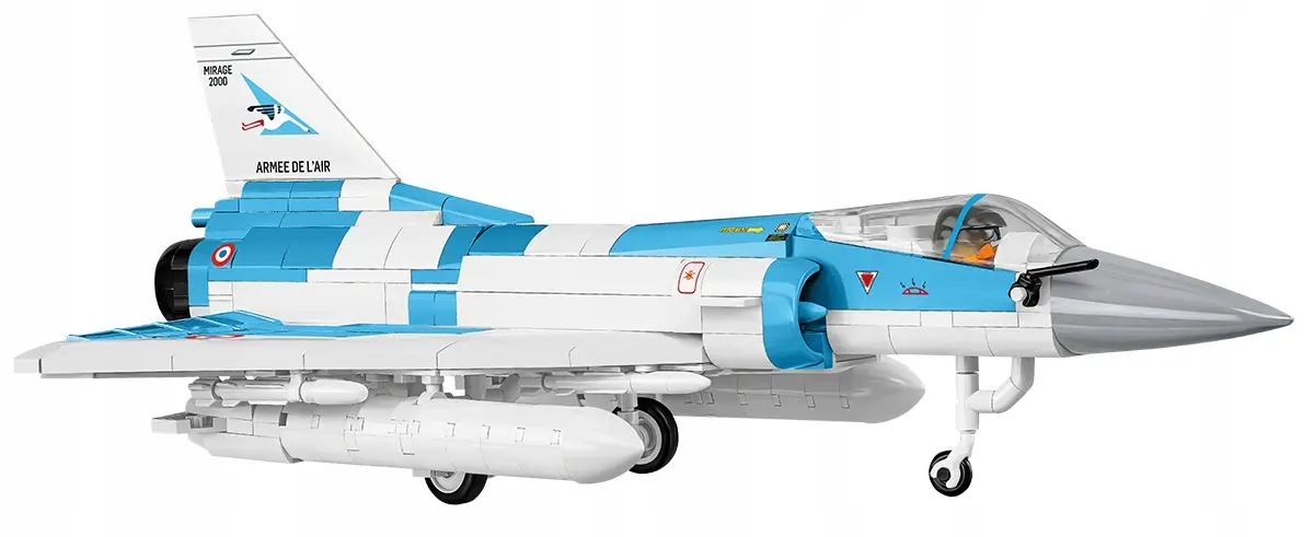 KLOCKI KONSTRUKCYJNE COBI 5917 Samolot Mirage 2000-5 ARMED FORCES 494 EL. - Zabawki
