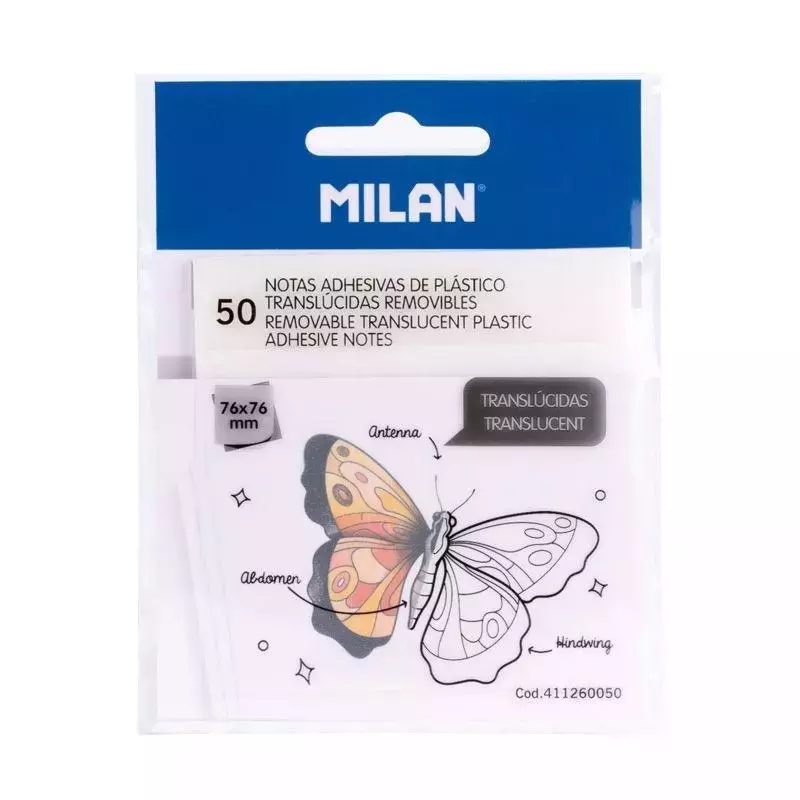 Karteczki samoprzylepne 76x76/50K clear MILAN - Papiernicze i szkolne