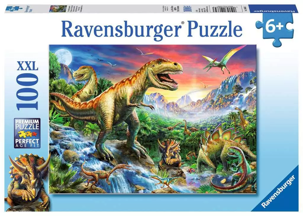 Puzzle 100 elementów XXL. Epoka dinozaurów - Puzzle