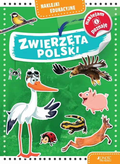 Naklejki edukacyjne. Zwierzęta Polski - Książki