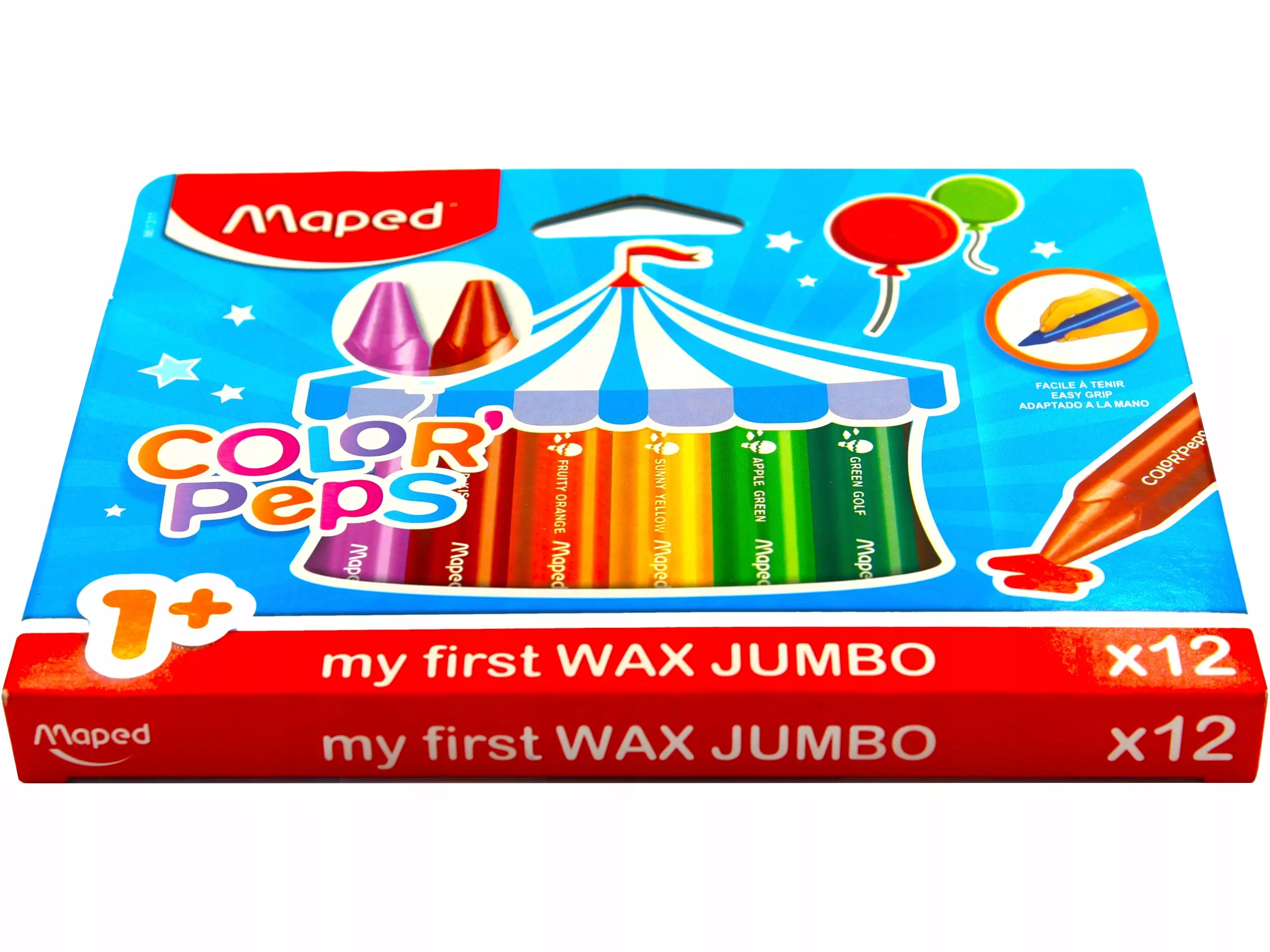 Kredki świecowe Color'Peps Jumbo, 12 kolorów - Papiernicze i szkolne