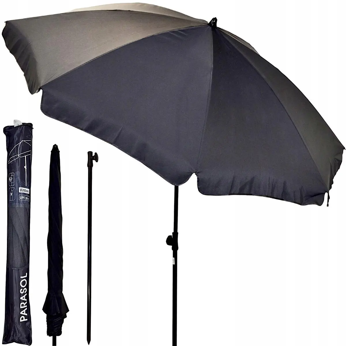 Parasol Ogrodowy 185CM Antracyt - Elektronika i akcesoria