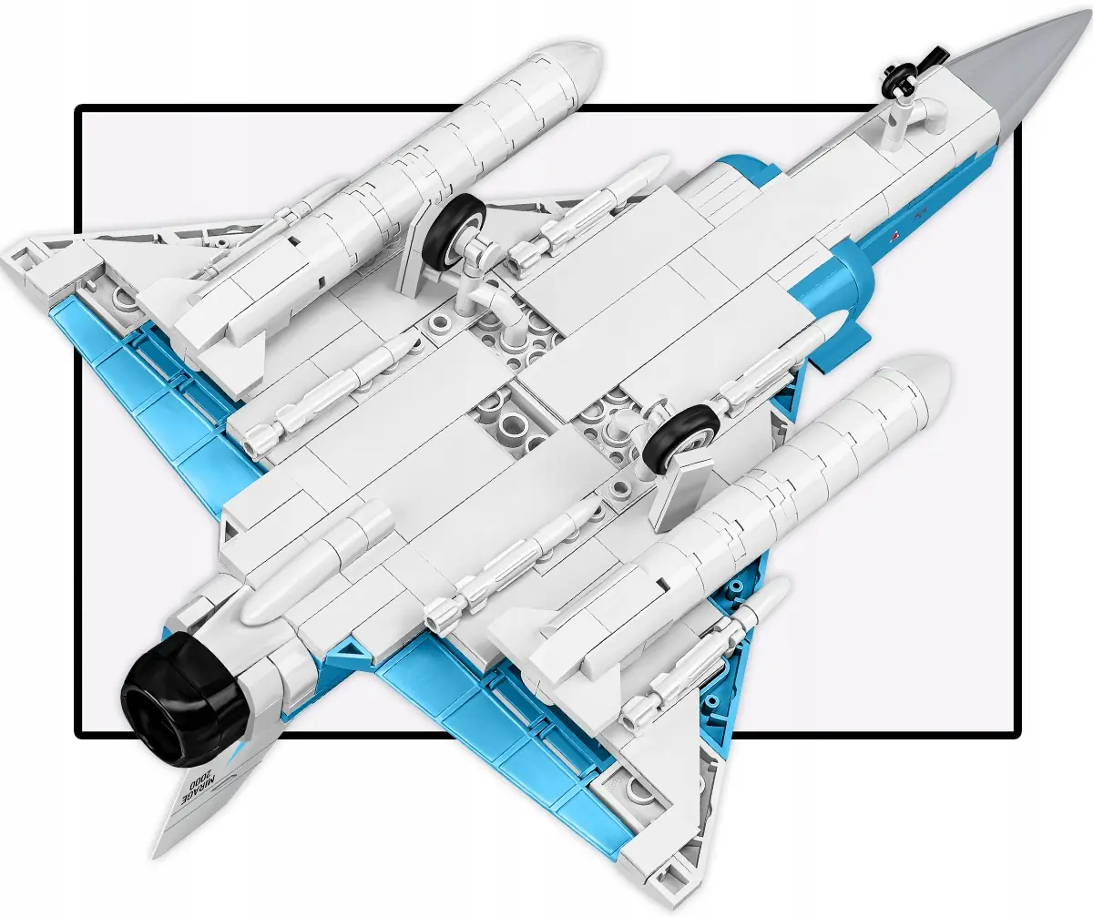 KLOCKI KONSTRUKCYJNE COBI 5917 Samolot Mirage 2000-5 ARMED FORCES 494 EL. - Zabawki