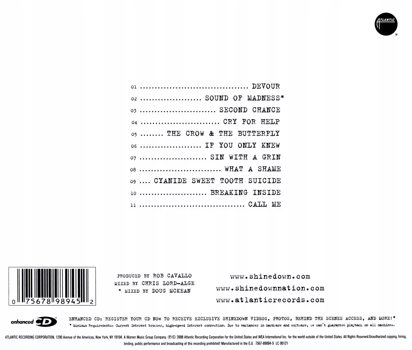 The Sound Of Madness, CD - Muzyka