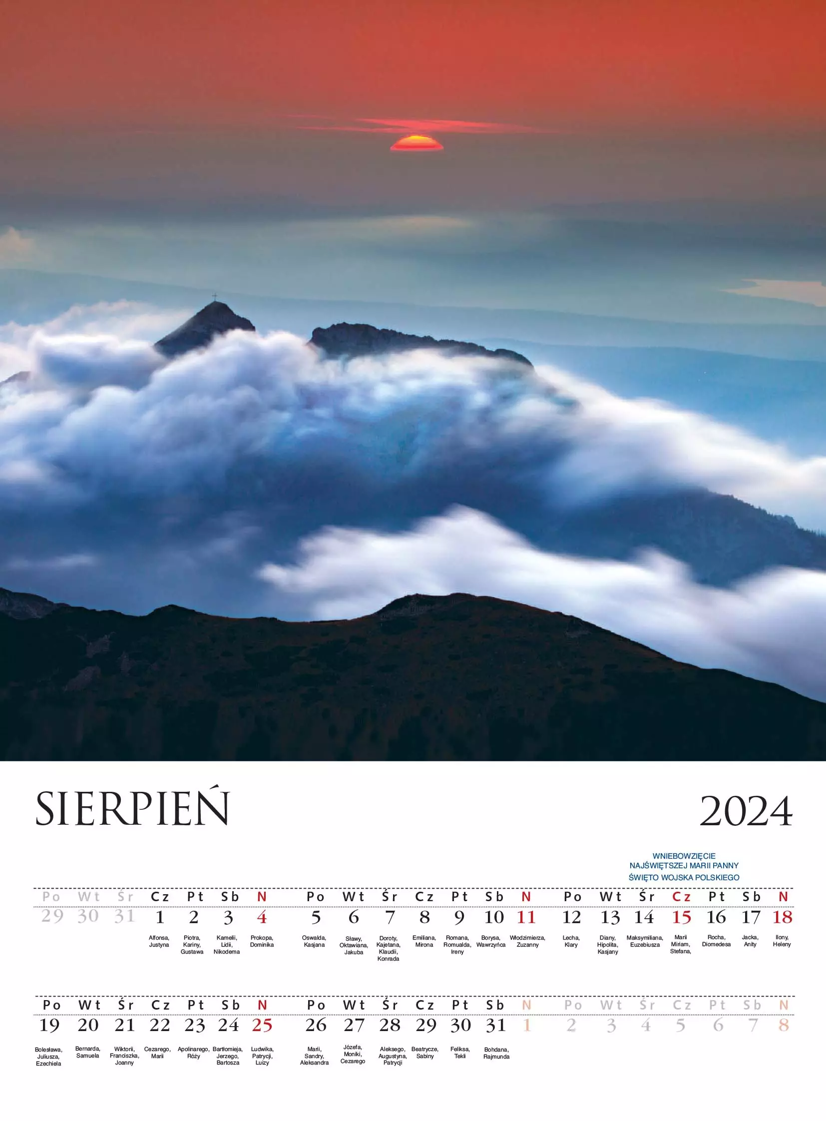 Kalendarz 2024. Tatry - Książki