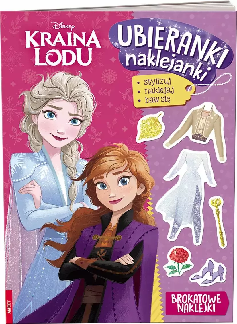 Kraina Lodu Ubieranki naklejanki - Książki