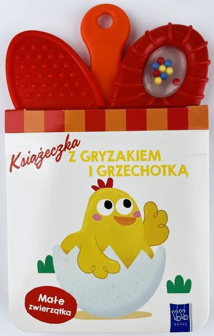 Książeczka z gryzakiem i grzechotką. Zwierzątka - Książki