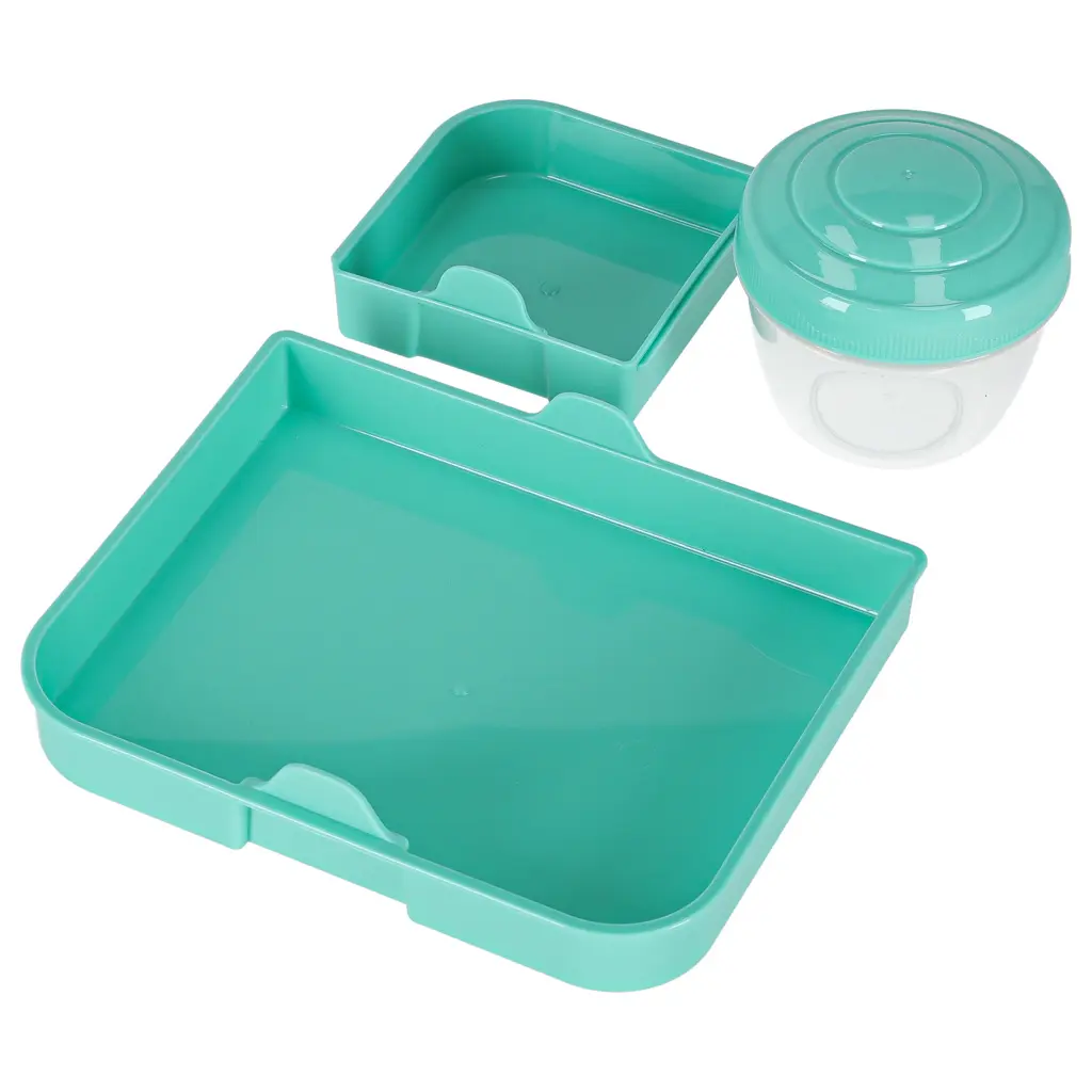 Lunch box śniadaniówka pudełko śniadaniowe z przegródkami dzielone 2200ml miętowe - Elektronika i akcesoria