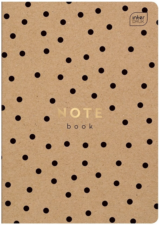 Zeszyt A5  Kraft Eco, 32 karti w kratkę, mix wzorów - Papiernicze i szkolne