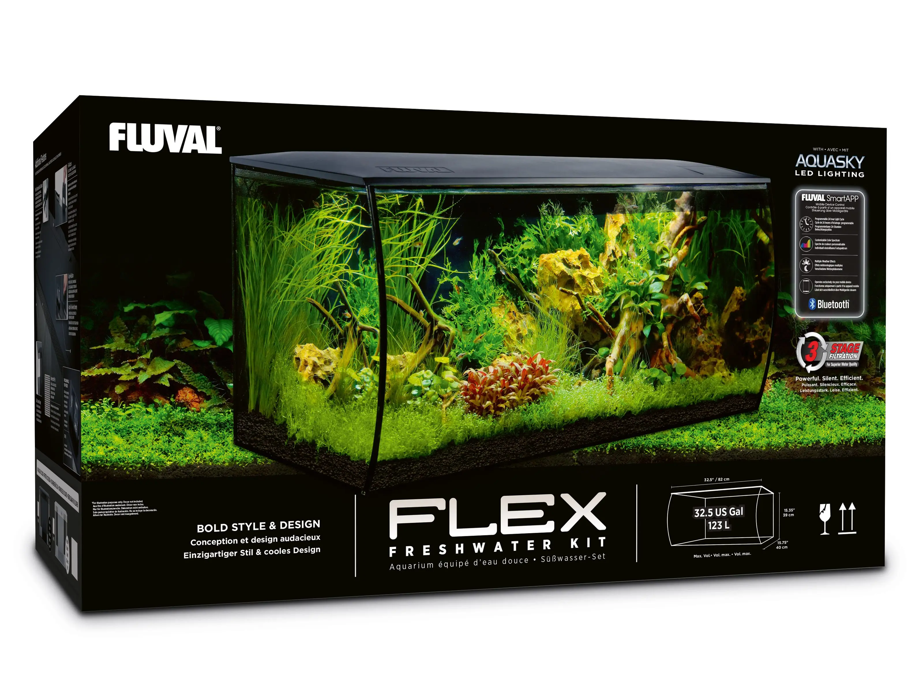Zestaw Fluval Flex 123L, czarny - Elektronika i akcesoria