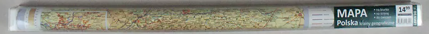 Mapa Polski. Plansza edukacyjna na ścianę i biurko - Książki