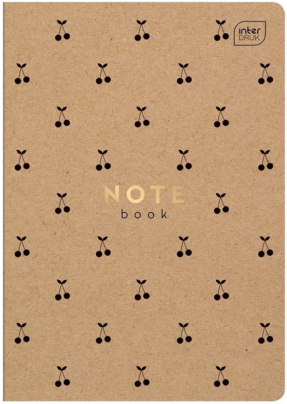 Zeszyt A5  Kraft Eco, 32 karti w kratkę, mix wzorów - Papiernicze i szkolne