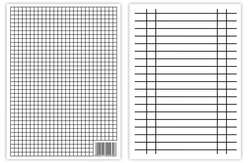 Liniuszek A5 w linię i w kratkę - Papiernicze i szkolne