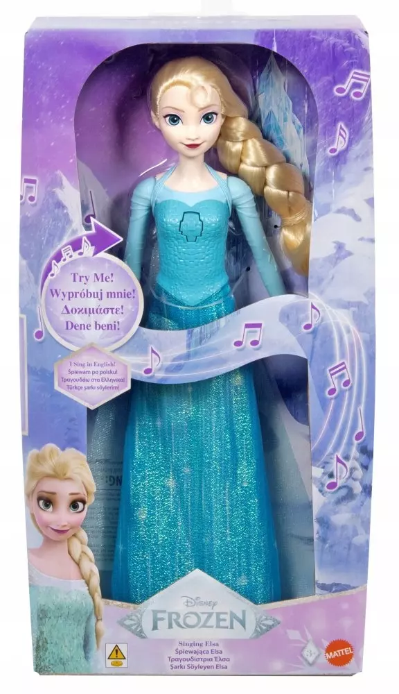 Mattel. JDX52 Disney Princess. Frozen. Śpiewająca Elsa - Zabawki