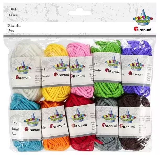 Włóczka, 10 kolorów - Papiernicze i szkolne