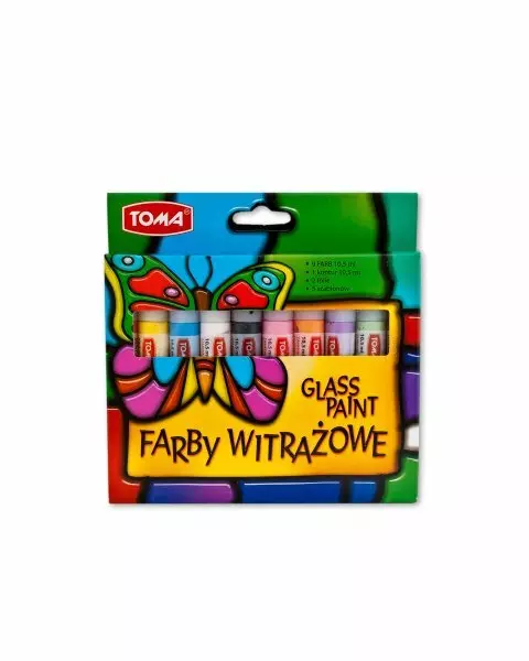 Farby witrażowe 10x10,5 ml - Papiernicze i szkolne