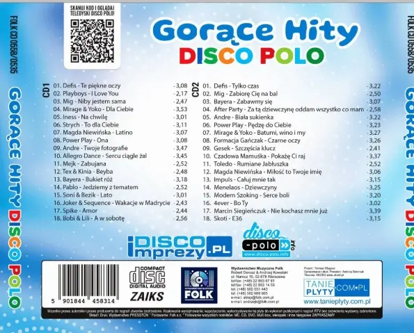 Gorące Hity Disco Polo 2CD, CD - Muzyka