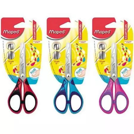 Nożyczki szkolne 13 cm Essentials Soft, mix kolorów - Papiernicze i szkolne