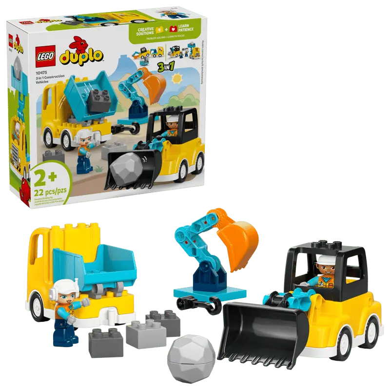 LEGO DUPLO Maszyny budowlane 3 w 1 10475 - Zabawki