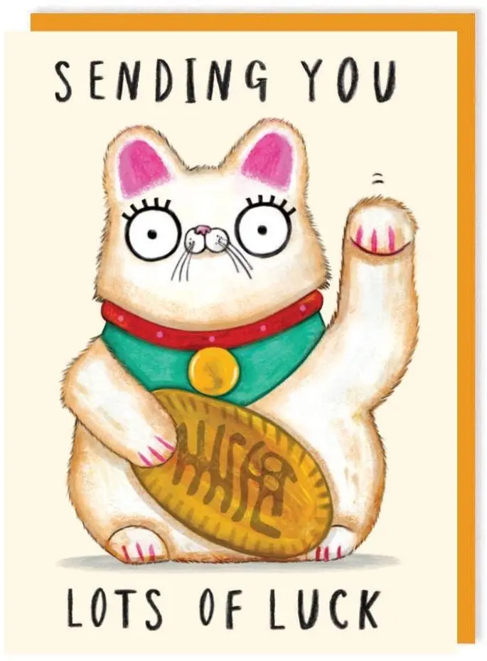 Karnet walentynkowy, Kot szczęścia - Papiernicze i szkolne