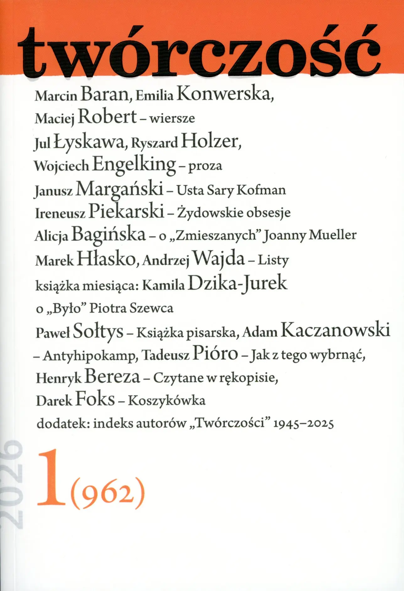 Twórczość 1/2026 - Książki