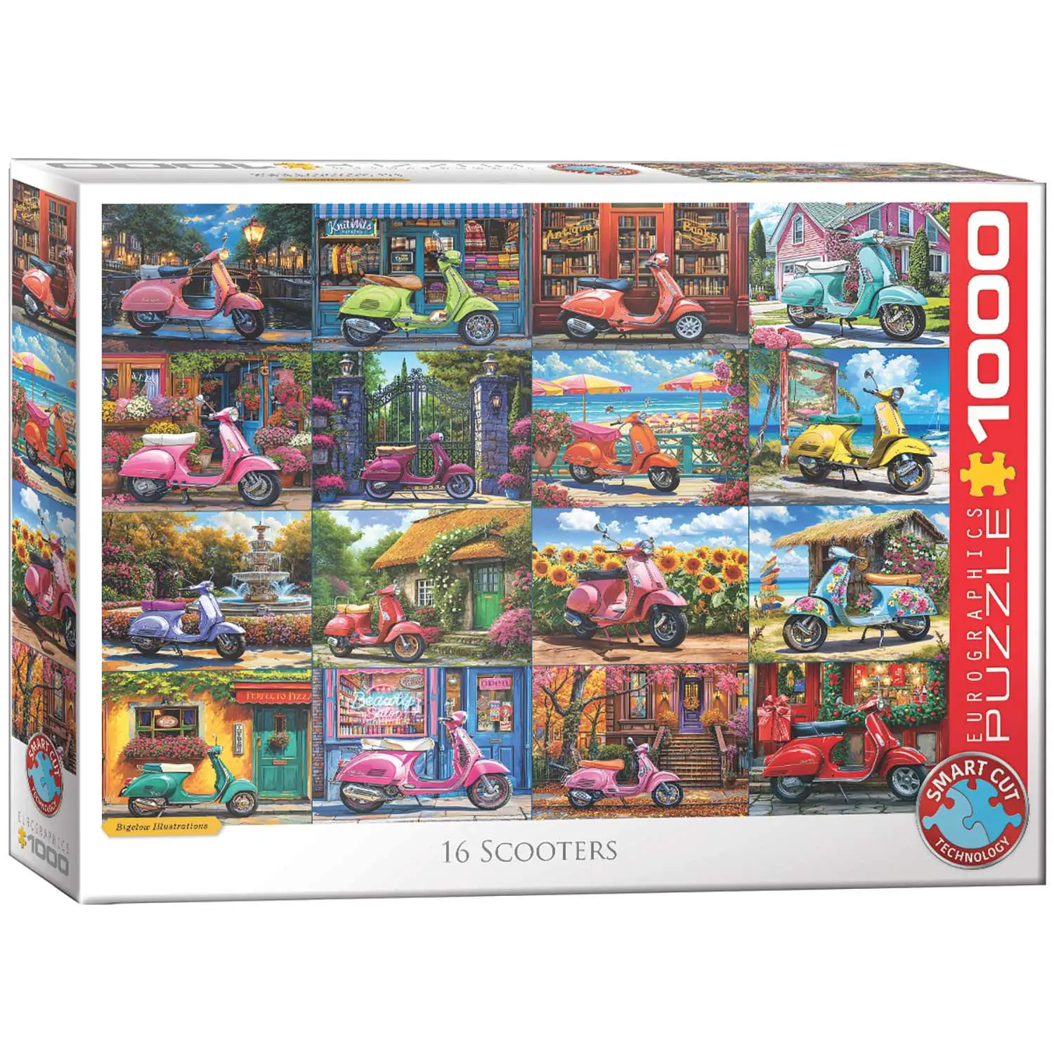 Puzzle 1000 16 Scooters by Chris Bigelow 6000-5916 - Puzzle