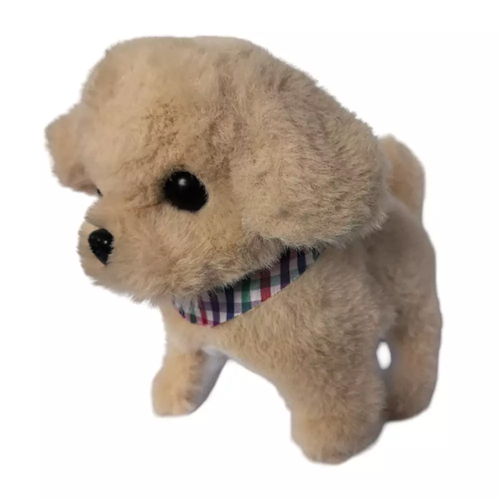 INTERAKTYWNY PIESEK BRĄZOWY - TWÓJ PUPILEK SZCZEKA CHODZI RUSZA OGONKIEM - Zabawki