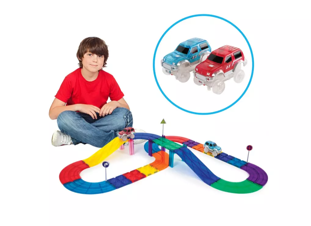 Tor magnetyczny samochodowy (30 elementów) - Zabawki