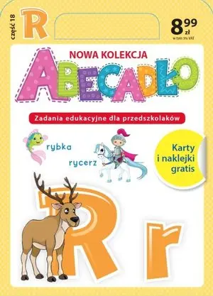 ABECADŁO Zadania edukacyjne dla przedszkolaków - literka R. Część 18 - Książki