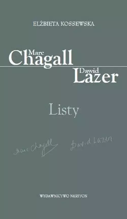 Marc Chagall-Dawid Lazer. Listy - Książki