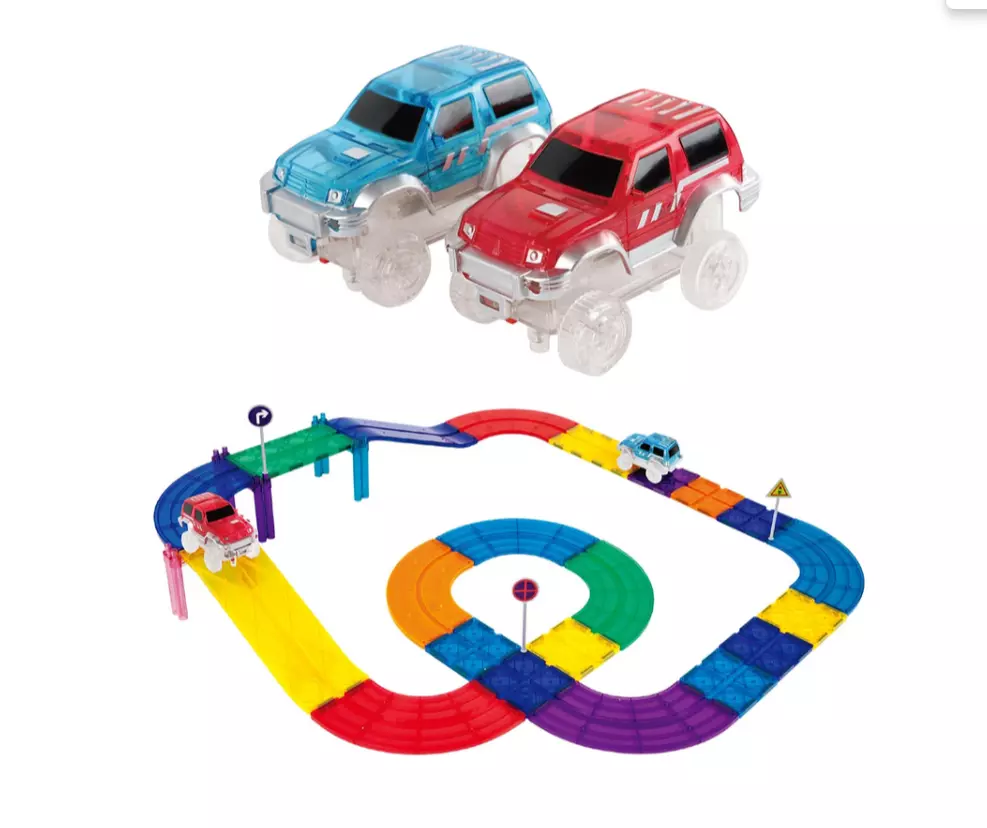 Tor magnetyczny samochodowy (30 elementów) - Zabawki