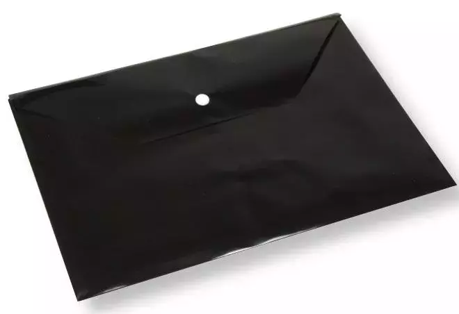 Koperta na dokumenty A4 z klipem czarna - Papiernicze i szkolne